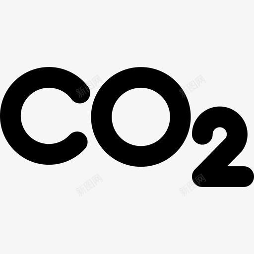 二氧化碳工业图标系列粗体圆形svg_新图网 https://ixintu.com 二氧化碳 工业图标系列 粗体圆形