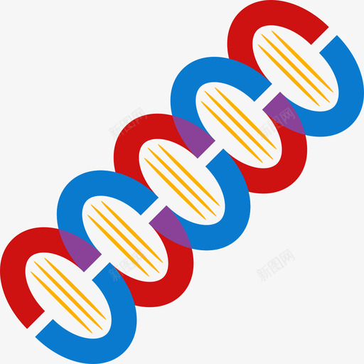 Dna化学扁平图标svg_新图网 https://ixintu.com Dna 化学 扁平