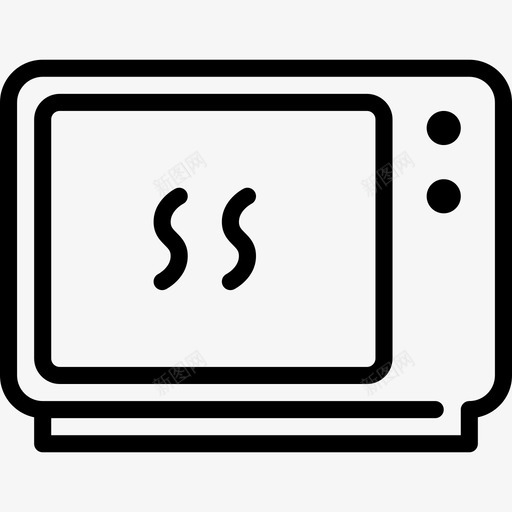微波炉厨房3线性图标svg_新图网 https://ixintu.com 厨房3 微波炉 线性