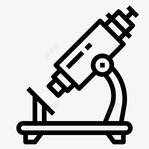 显微镜生物学科学图标svg_新图网 https://ixintu.com 变焦 显微镜 生物学 科学