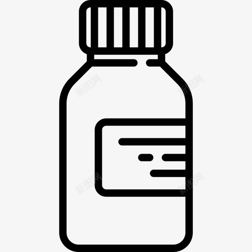 瓶子医院生产线工艺线性图标svg_新图网 https://ixintu.com 医院生产线工艺 瓶子 线性