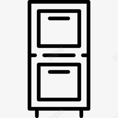 文件柜业务元素集合2线性图标图标