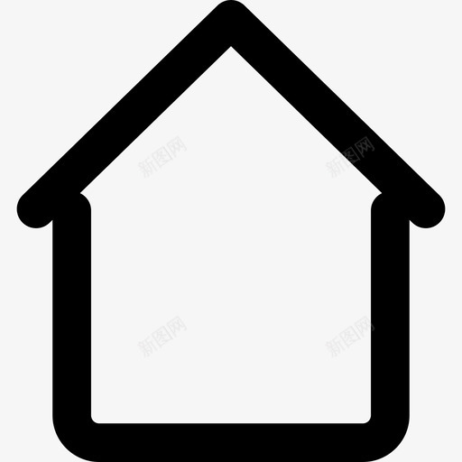 房子基本用户界面集线性图标svg_新图网 https://ixintu.com 基本用户界面集 房子 线性