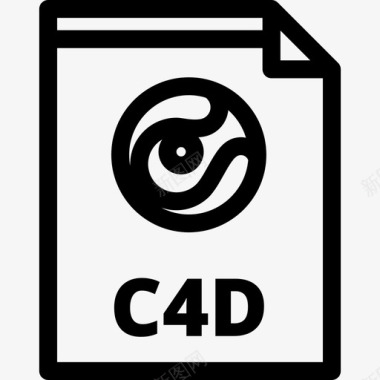 C4d文件类型3线性图标图标