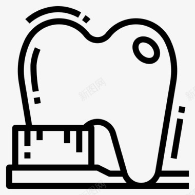 牙医牙科牙齿图标图标