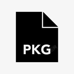 PKG文件格式glyph粗体接口图标高清图片