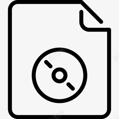 音频文件文件格式2线性图标图标