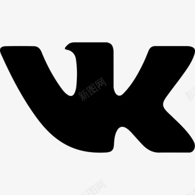 VK社交媒体元素填充图标图标