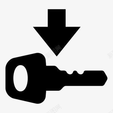 登录访问控制钥匙图标图标