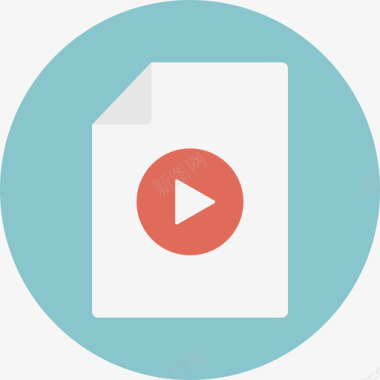 视频文件文件平面图标图标