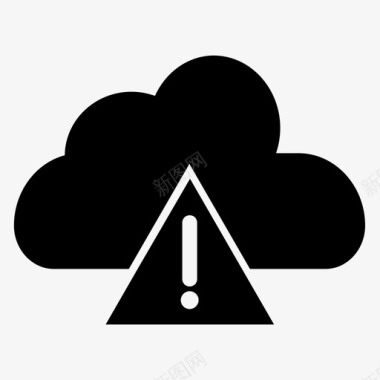 云警告空气污染大气图标图标