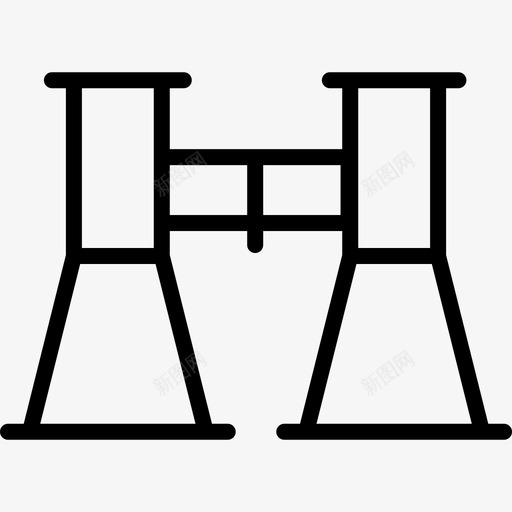 双筒望远镜体育和游戏用直线型图标svg_新图网 https://ixintu.com 体育和游戏用 双筒望远镜 直线型