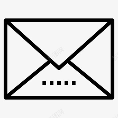 电子邮件通信连接图标图标
