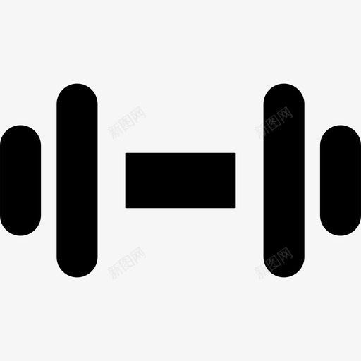 哑铃杠铃健身器材图标svg_新图网 https://ixintu.com 健身器材 哑铃 杠铃 肌肉 训练