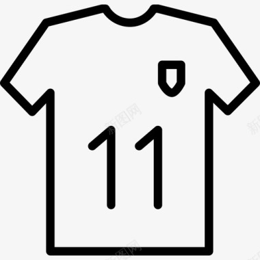足球运动衫运动2直线型图标图标