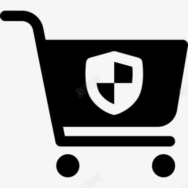 购物保护商业网络安全图标图标