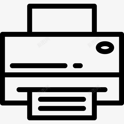打印机文本编辑器4线性图标svg_新图网 https://ixintu.com 打印机 文本编辑器4 线性