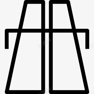 公路运输装置2直线图标图标
