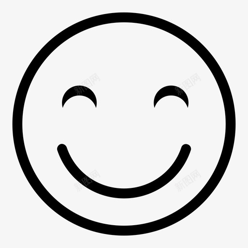 开心表情脸笑图标svg_新图网 https://ixintu.com 开心表情 笑 脸 脸表情