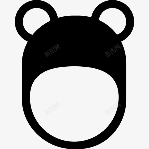 熊帽时尚婴儿玩具图标svg_新图网 https://ixintu.com 婴儿玩具 时尚 熊帽