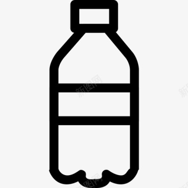 汽水饮料和食品收集直系图标图标