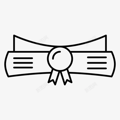 学位成就文凭图标svg_新图网 https://ixintu.com 学位 成功 成就 文凭 目标