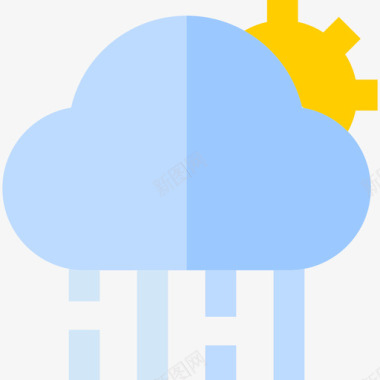 雨天气集合2平坦图标图标