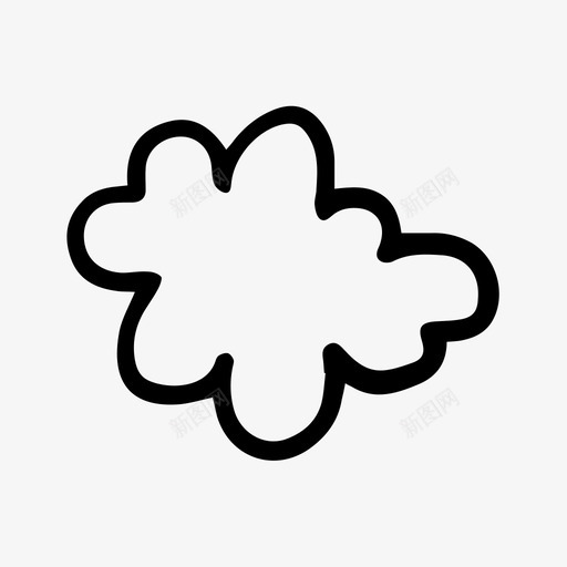 手绘云手绘季节图标svg_新图网 https://ixintu.com 上传1 天气 天空 季节 手绘 手绘云