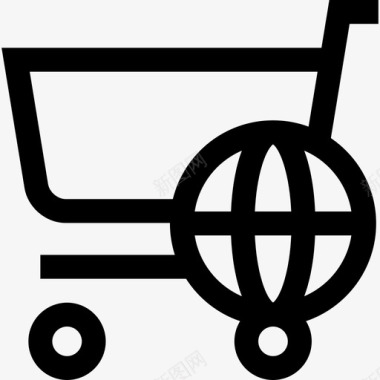 购物车电子商务收集2线性图标图标
