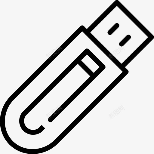 Usb技术设备线性图标svg_新图网 https://ixintu.com Usb 技术设备 线性