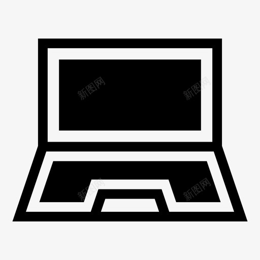 笔记本电脑电脑科技图标svg_新图网 https://ixintu.com 电脑 电脑和科技 科技 笔记本电脑