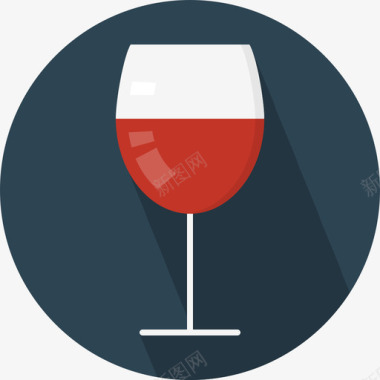 酒杯食品和饮料4平的图标图标