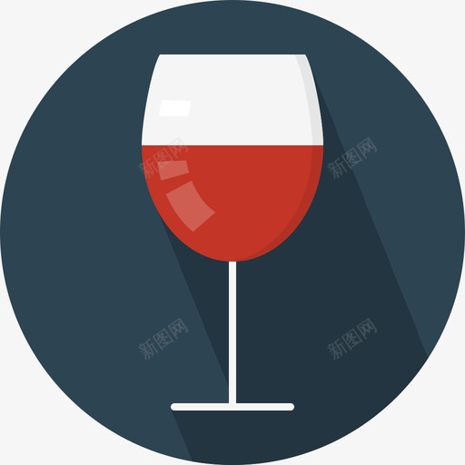 酒杯食品和饮料4平的图标svg_新图网 https://ixintu.com 平的 酒杯 食品和饮料4