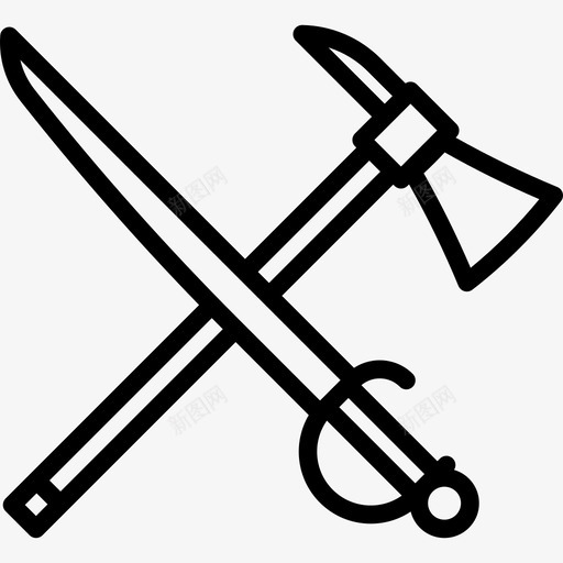 剑海盗收藏直系图标svg_新图网 https://ixintu.com 剑 海盗收藏 直系