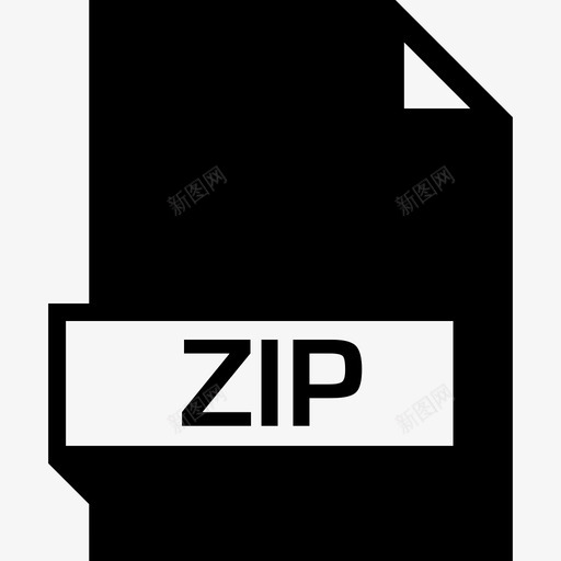 Zip文件名glyph填充图标svg_新图网 https://ixintu.com Zip 填充 文件名glyph