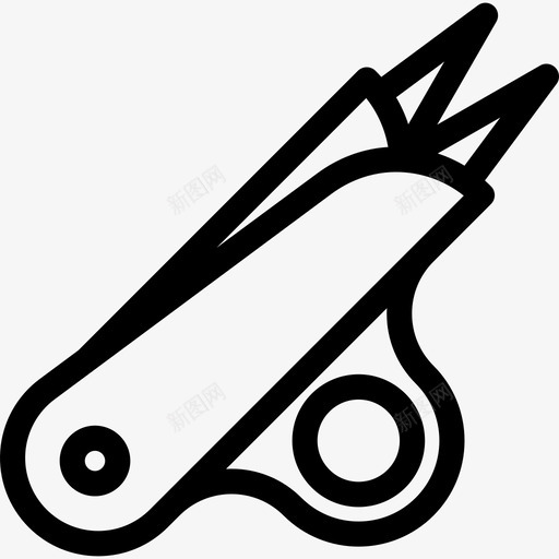 缝纫工具开膛器图标svg_新图网 https://ixintu.com 开膛器 缝纫工具