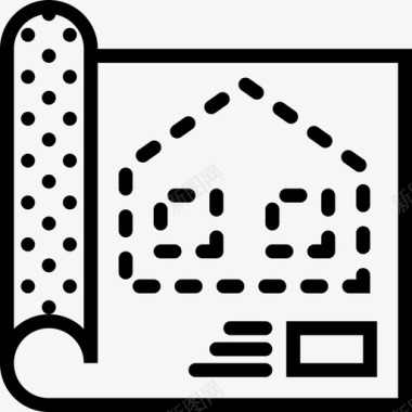 蓝图基本集合2线性图标图标