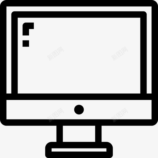 计算机办公室图标集线性svg_新图网 https://ixintu.com 办公室图标集 线性 计算机