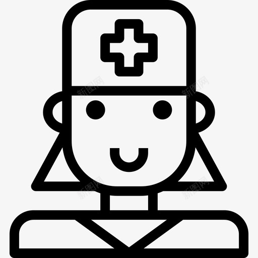 护士性格收集直系图标svg_新图网 https://ixintu.com 性格收集 护士 直系