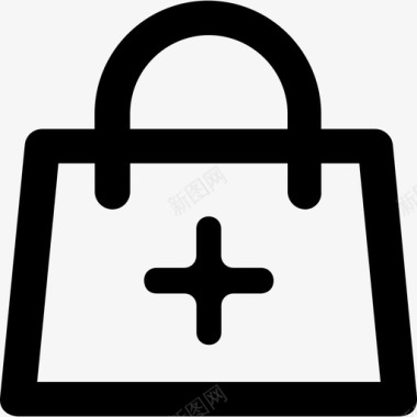 包健康护理图标集粗体圆形图标