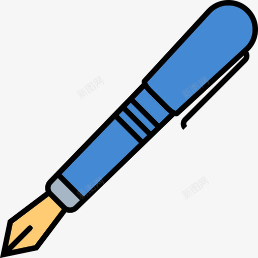 钢笔工具和用具办公用品图标svg_新图网 https://ixintu.com 办公用品 工具和用具 钢笔