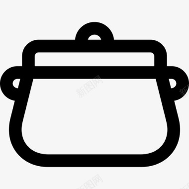 锅厨房用具线状图标图标
