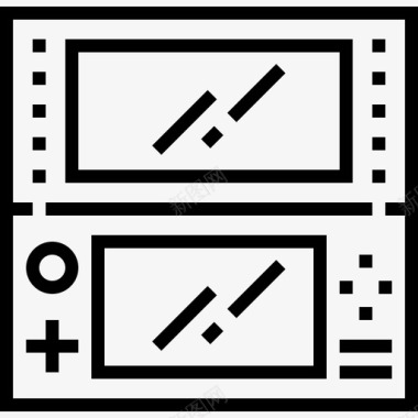 游戏机技术设备2线性图标图标