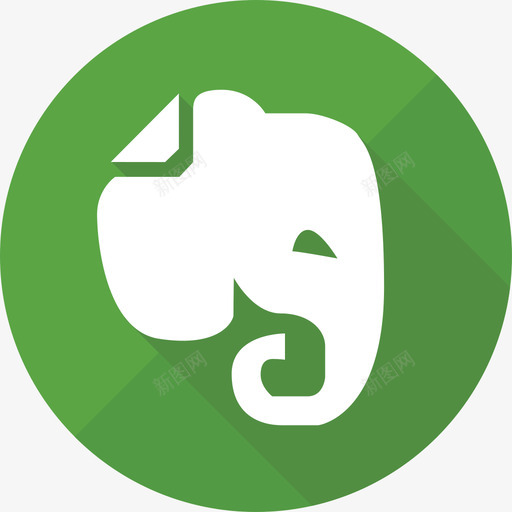 Evernote社交媒体circleflat图标svg_新图网 https://ixintu.com Evernote circleflat 社交媒体