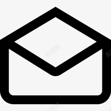 电子邮件基本用户界面集线性图标图标
