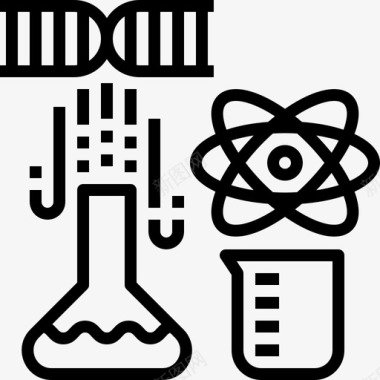 化学学校图标收藏线性图标