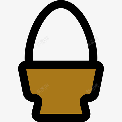 鸡蛋彩色厨房用品线性颜色图标svg_新图网 https://ixintu.com 彩色厨房用品 线性颜色 鸡蛋