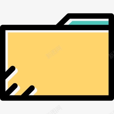 文件商务和办公元素线颜色图标图标