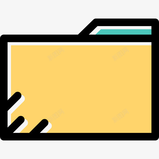 文件商务和办公元素线颜色图标svg_新图网 https://ixintu.com 商务和办公元素 文件 线颜色