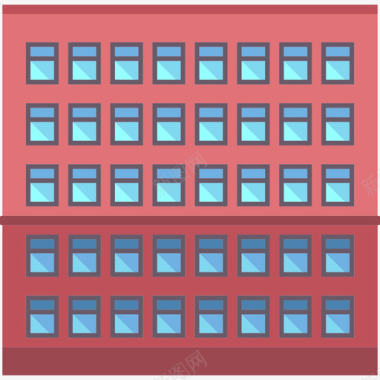 办公楼城市元素集合公寓图标图标
